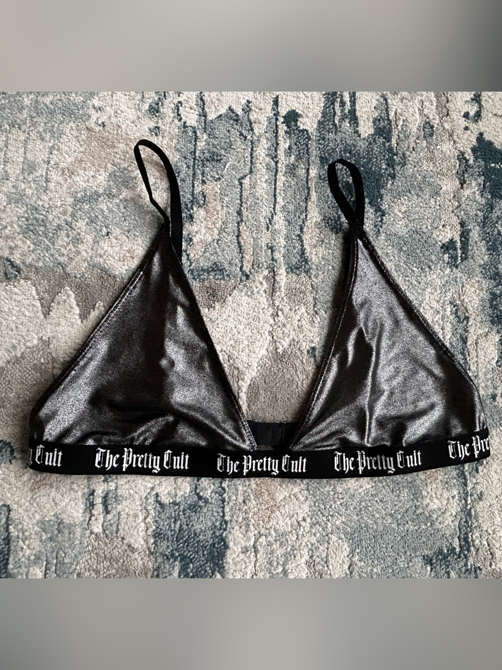 The Pretty Cult “Sterling Mourning” Metallic Bralette